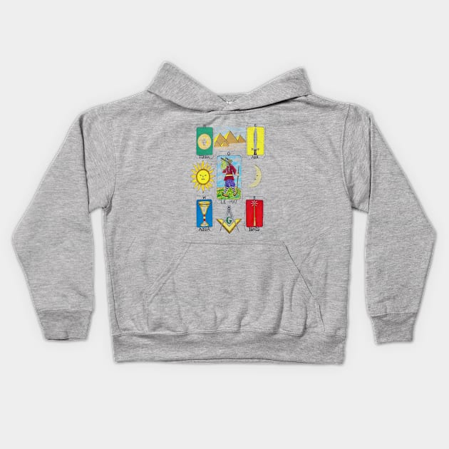 "The Fool" Kids Hoodie by SeanKalleyArt